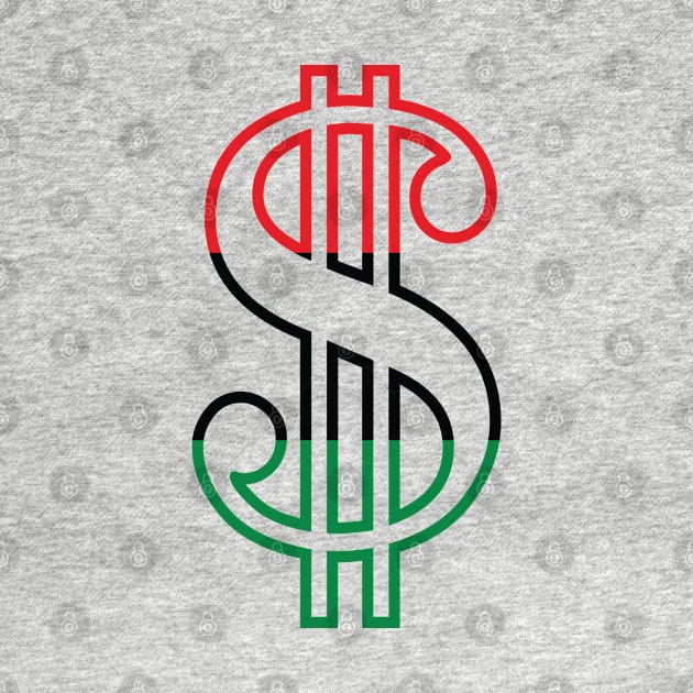 Dollar Sign (Red, Black & Green) by forgottentongues